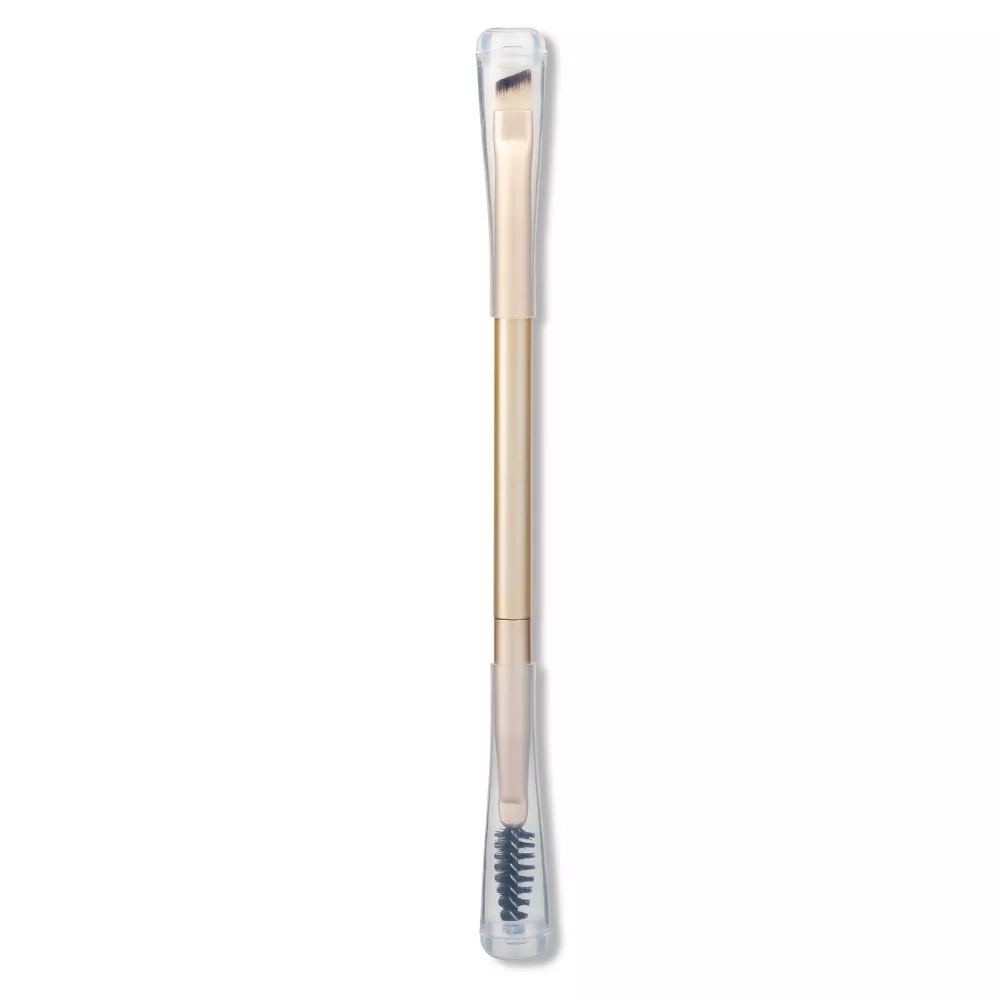Dual-ended Angled Filling Spoolie Eyebrow Brush