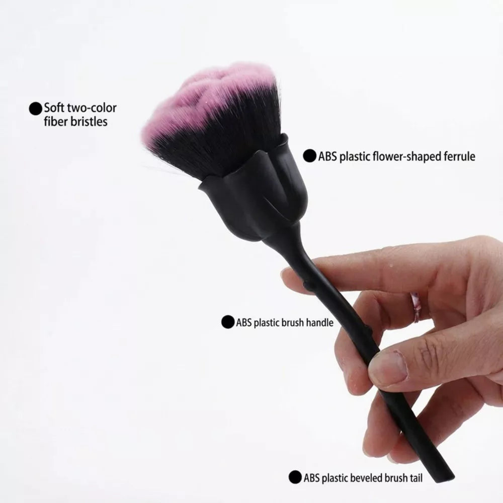 Flower Head Ergonomic Synthetic Face Powder Brush